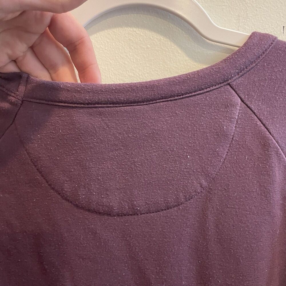 Eddie Bauer Women’s Sweatshirt Sweater Cozy Stretchy Maroon XS Outdoor Camping - Picture 7 of 8